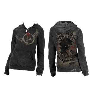 ALCHEMY - Maid in Britain AEA Vintage Tear Hoodie - dámska mikina