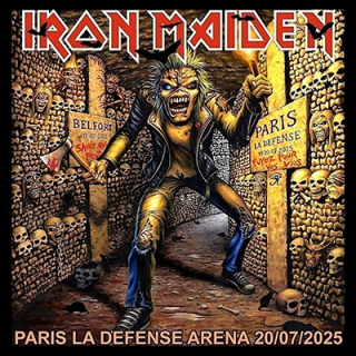Fotonášivka IRON MAIDEN - Paris, La Defense Arena 2025