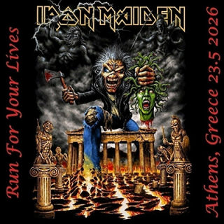 Fotonášivka IRON MAIDEN - Run For Your Lives - Greece 2026