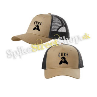 THE CURE - Robert Smith Portrait - pieskovočierna sieťkovaná šiltovka model "Trucker Cap"