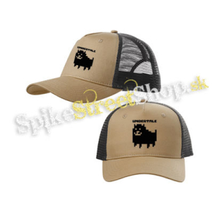 UNDERTALE - Annoying Dog - pieskovočierna sieťkovaná šiltovka model "Trucker Cap"