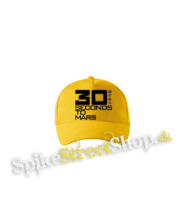 30 SECONDS TO MARS - Black Logo - žltá šiltovka