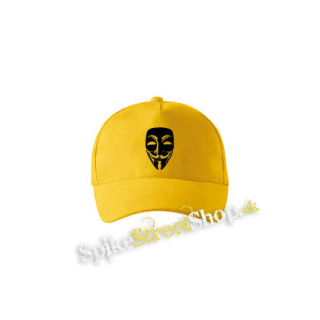 ANONYMOUS - žltá šiltovka