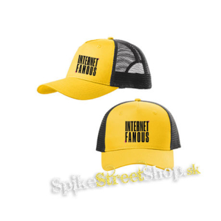 6arelyhuman - Internet Famous - žltočierna sieťkovaná šiltovka model "Trucker Cap"