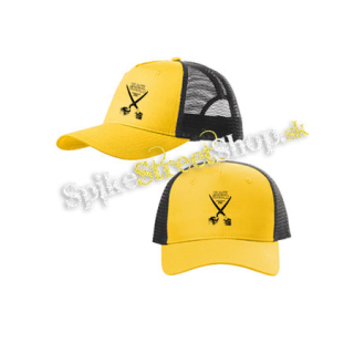 BLACK FLAG - Everything Went Black - žltočierna sieťkovaná šiltovka model "Trucker Cap"