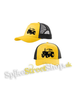 ZETOR - Traktor - žltočierna sieťkovaná šiltovka model "Trucker Cap"
