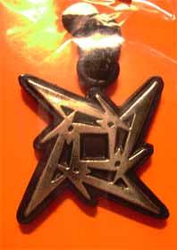 METALLICA - Ninja Logo - kovový strieborný prívesok