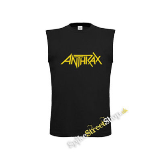 ANTHRAX - Logo Yellow - čierne pánske tričko bez rukávov