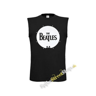 BEATLES - Drum Logo - čierne pánske tričko bez rukávov