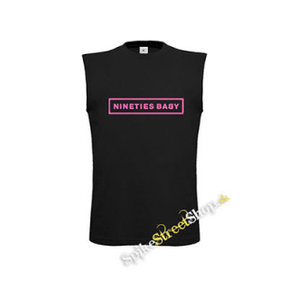 BLACKPINK - Nineties Baby - čierne pánske tričko bez rukávov