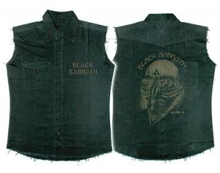 BLACK SABBATH - US Tour 78 Work Shirt - čierna rifľová vesta