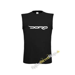 DORO - Doro Pesch Logo - čierne pánske tričko bez rukávov