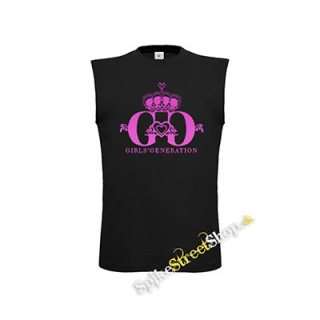 GIRLS´ GENERATION - Pink Logo - čierne pánske tričko bez rukávov