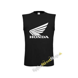 HONDA - Logo - čierne pánske tričko bez rukávov
