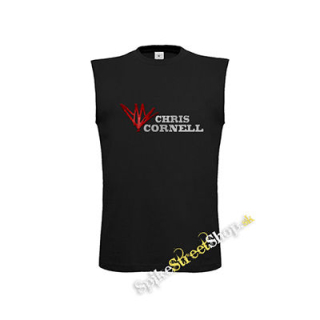 CHRIS CORNELL - Logo - čierne pánske tričko bez rukávov