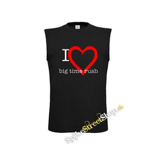 I LOVE BIG TIME RUSH - čierne pánske tričko bez rukávov