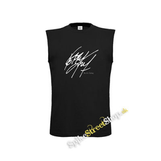 KERRY KING - Signature - čierne pánske tričko bez rukávov