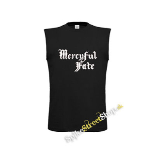 MERCYFUL FATE - Logo White - čierne pánske tričko bez rukávov