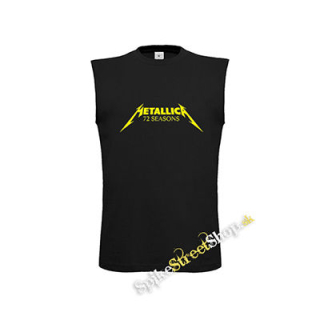 METALLICA - 72 Seasons Logo Yellow - čierne pánske tričko bez rukávov