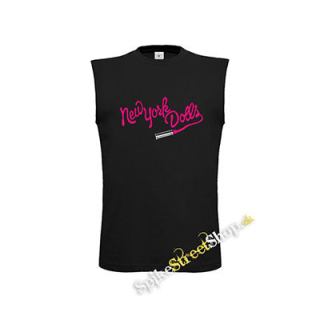 NEW YORK DOLLS - Logo - čierne pánske tričko bez rukávov