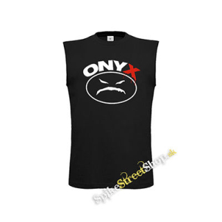 ONYX - Logo - čierne pánske tričko bez rukávov