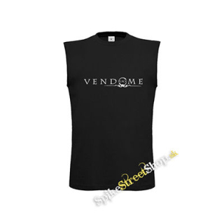 PLACE VENDOME - Logo - čierne pánske tričko bez rukávov