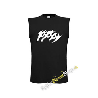 POPPY - Logo Simple - čierne pánske tričko bez rukávov