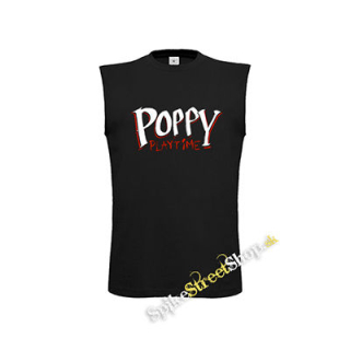 POPPY PLAYTIME - Logo - čierne pánske tričko bez rukávov
