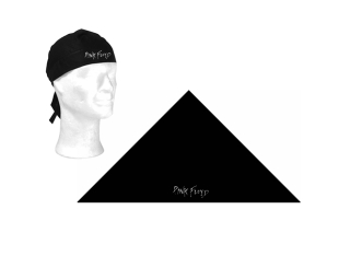 PINK FLOYD - Logo White - čierna bavlnená šatka na hlavu