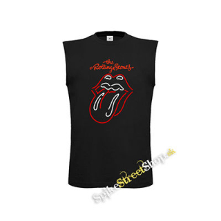 ROLLING STONES - Custom Tongue - čierne pánske tričko bez rukávov