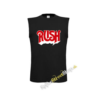 RUSH - Logo Red - čierne pánske tričko bez rukávov