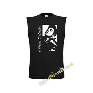 SHAWN MENDES - Logo And Portrait - čierne pánske tričko bez rukávov