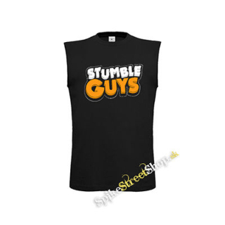 STUMBLE GUYS - Logo - čierne pánske tričko bez rukávov