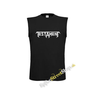 TESTAMENT - Logo - čierne pánske tričko bez rukávov