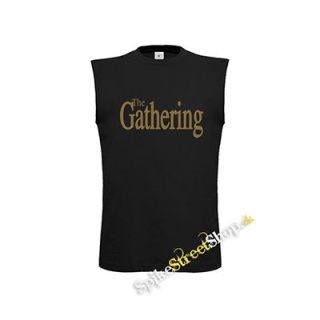 THE GATHERING - Logo Gold - čierne pánske tričko bez rukávov