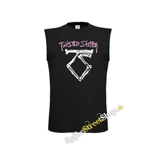 TWISTED SISTER - Logo - čierne pánske tričko bez rukávov