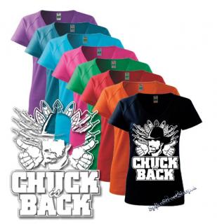 CHUCK NORRIS - Chuck Is Back - farebné dámske tričko