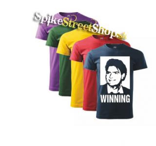 CHARLIE SHEEN - Winning - farebné pánske tričko