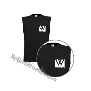 WINNER - Logo K-Pop Band Motive 2 - čierne pánske tričko bez rukávov
