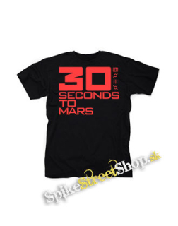 30 SECONDS TO MARS - Red Logo - čierne detské tričko