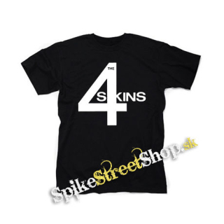 4 SKINS - Logo - čierne detské tričko