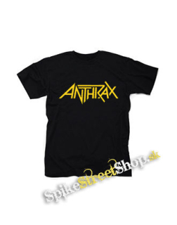 ANTHRAX - Logo Yellow - čierne detské tričko