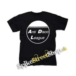 ANTI DISCO LEAGUE - Logo Circle - čierne detské tričko