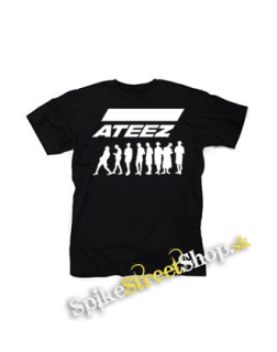 ATEEZ - Logo & Silhouette - čierne detské tričko