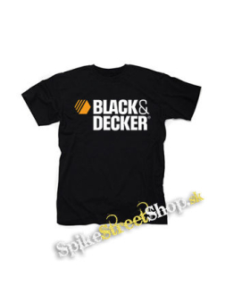 BLACK & DECKER - Logo - čierne detské tričko