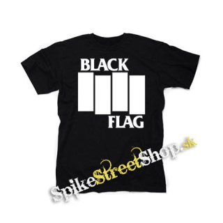 BLACK FLAG - Logo Crest - čierne detské tričko