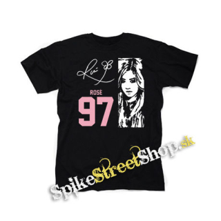 BLACKPINK - Rosé 97 Signature Portrait - čierne detské tričko