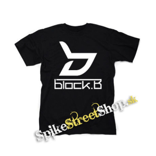 BLOCK B - Logo - čierne detské tričko