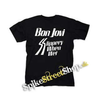 BON JOVI - Slippery When Wet - čierne detské tričko