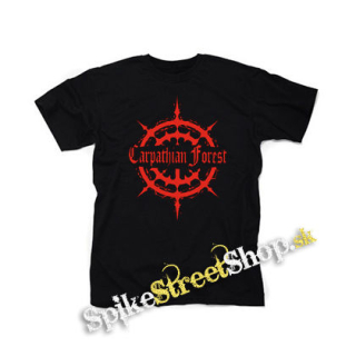 CARPATHIAN FOREST - Red Logo - čierne detské tričko